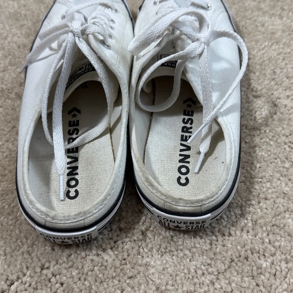 Converse All Star White Canvas Slip-On Shoes - Picture 4 of 7